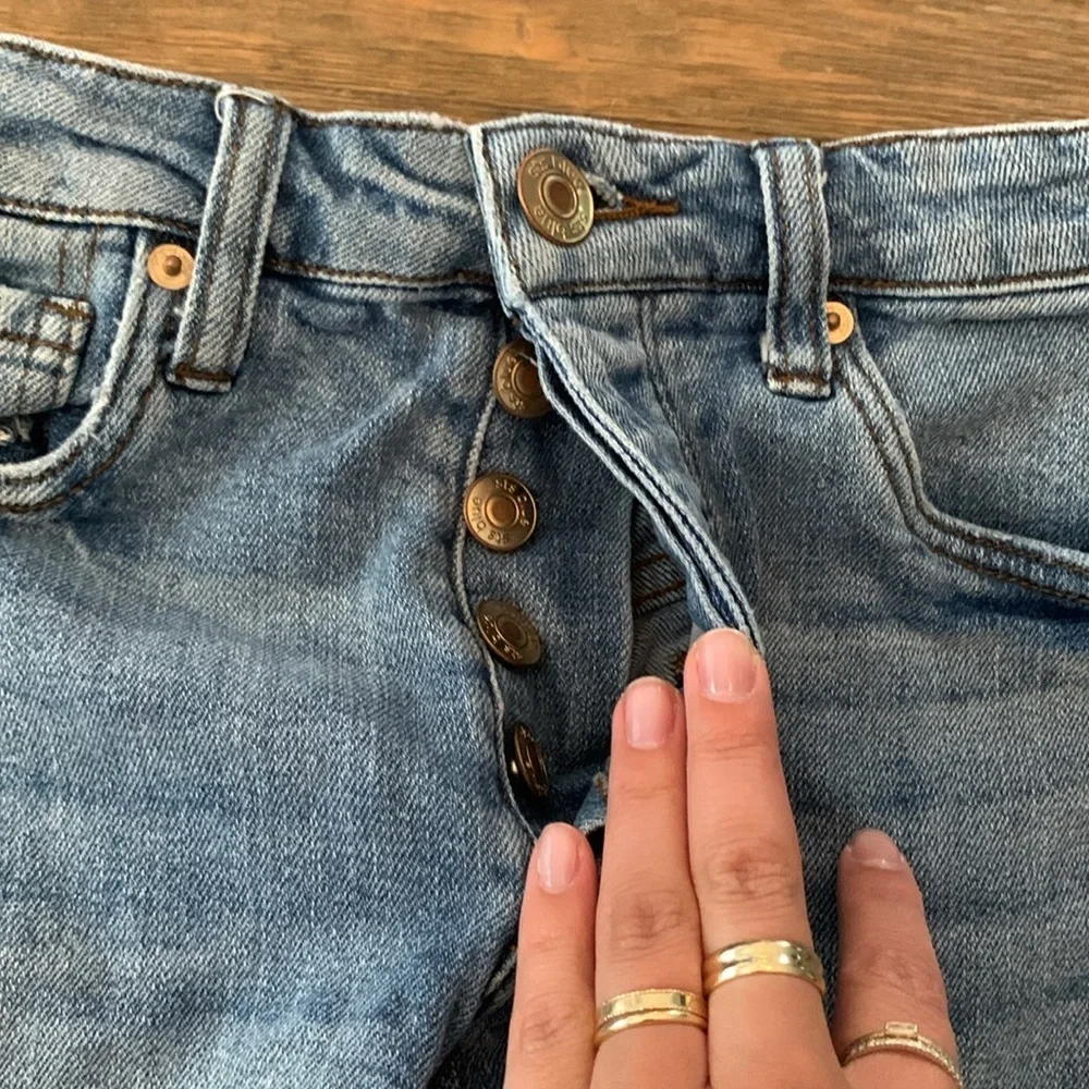 High Waist Denim Shorts Light Wash STS Blue - Picture 2 of 5